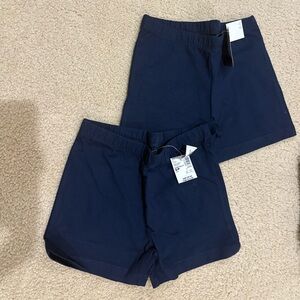 Navy Blue Cartwheel Shorts Set